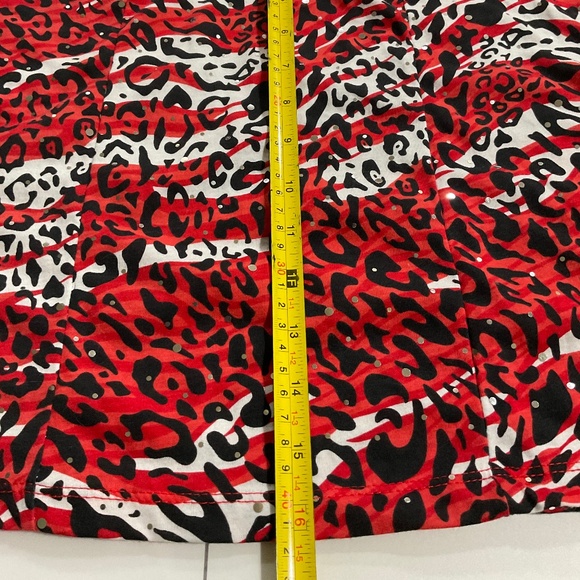 Bongo Ciara Red Corvette Animal Print Juniors Cami Top XL From Sears - Picture 13 of 14